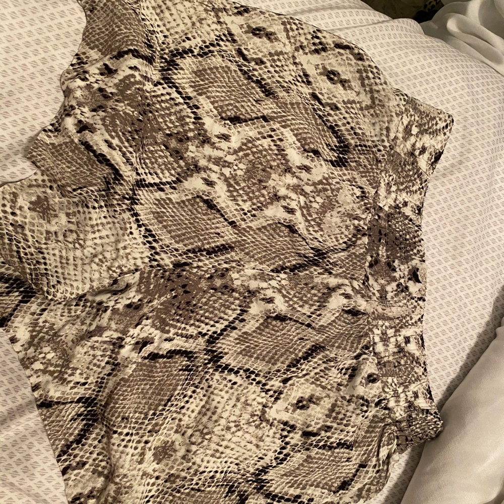 Snake print shorts